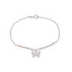Load image into Gallery viewer, 925 Sterling Silver Cz Butterfly Charm Pearl Bracelet For Women - Taraash
