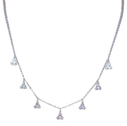 925 Sterling Silver CZ Charm Necklace for Women - Taraash