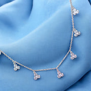 925 Sterling Silver CZ Charm Necklace for Women - Taraash