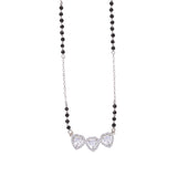 925 Sterling Silver CZ Heart Mangalsutra for Women - Taraash