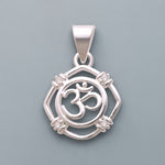 Load image into Gallery viewer, 925 Sterling Silver Cz Om Pendant For Men And Women - Taraash
