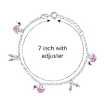 Load image into Gallery viewer, 925 Sterling Silver Delicate Silver Heart Charm Anklet For Girls - Taraash
