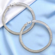 925 Sterling Silver Designer 10.5 inch Anklet for Women - Taraash