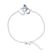 925 Sterling Silver Divine Om Chain Rakhi For Brother - Taraash