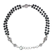 925 Sterling Silver Elegant Beaded Mangalsutra Bracelet for Women - Taraash