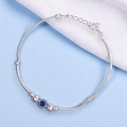 925 Sterling Silver Elegant Evil Eye Beaded Bracelet for Women - Taraash