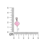 Load image into Gallery viewer, 925 Sterling Silver Elegant Pink Mother of Pearl Key Pendant with CZ for Women - Taraash
