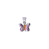 925 Sterling Silver Enamel Butterfly Chain Pendant with Stud Earrings Set for Girls - Taraash