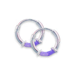 Load image into Gallery viewer, 925 Sterling Silver Enamel Violet Purple Earrings For Girls - Taraash