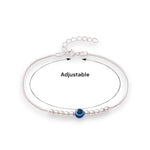 Load image into Gallery viewer, 925 Sterling Silver Evil Eye Adjustable Bracelet for Women - Taraash