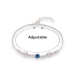Load image into Gallery viewer, 925 Sterling Silver Evil Eye Adjustable Bracelet for Women - Taraash