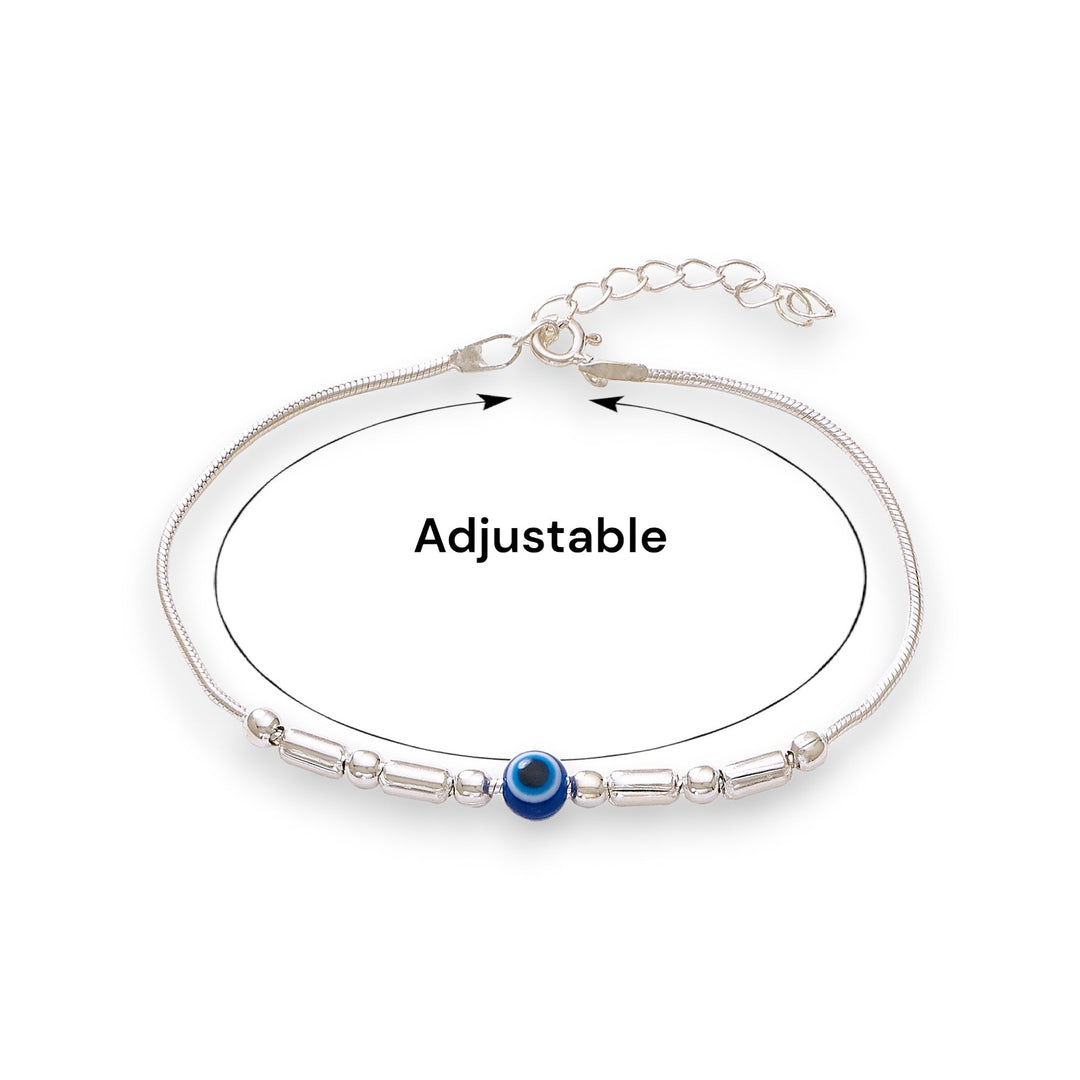 925 Sterling Silver Evil Eye Beaded Bracelet for Women - Taraash
