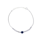 925 Sterling Silver Evil Eye Beaded Bracelet Gift for Women - Taraash