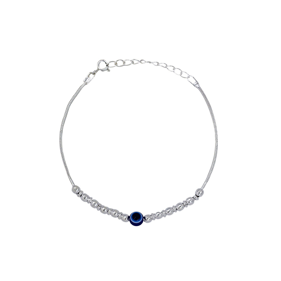 925 Sterling Silver Evil Eye Beaded Bracelet Gift for Women - Taraash