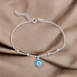 925 Sterling Silver Evil Eye Charm Bracelet For Women - Taraash