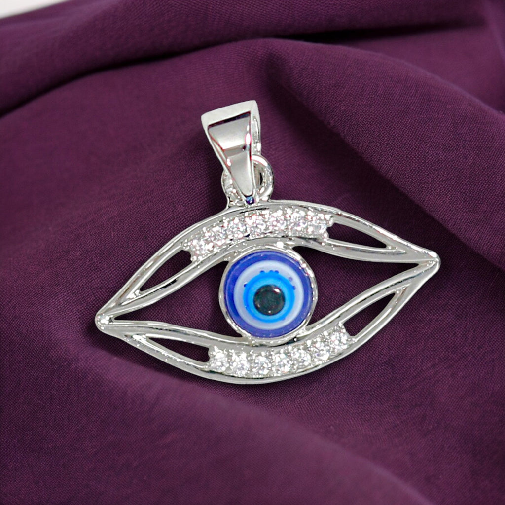 Sterling silver evil eye pendant store
