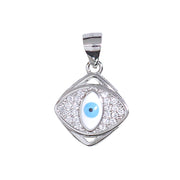 925 Sterling Silver Evil Eye Pendant with Sparkling Cubic Zirconia For Womens - Taraash