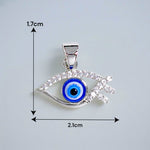 Load image into Gallery viewer, 925 Sterling Silver Eye Design Pendant with CZ For Unisex - Taraash
