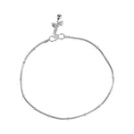 Load image into Gallery viewer, 925 Sterling Silver Fancy Plain Chain With Beads Anklet for Women - Taraash
