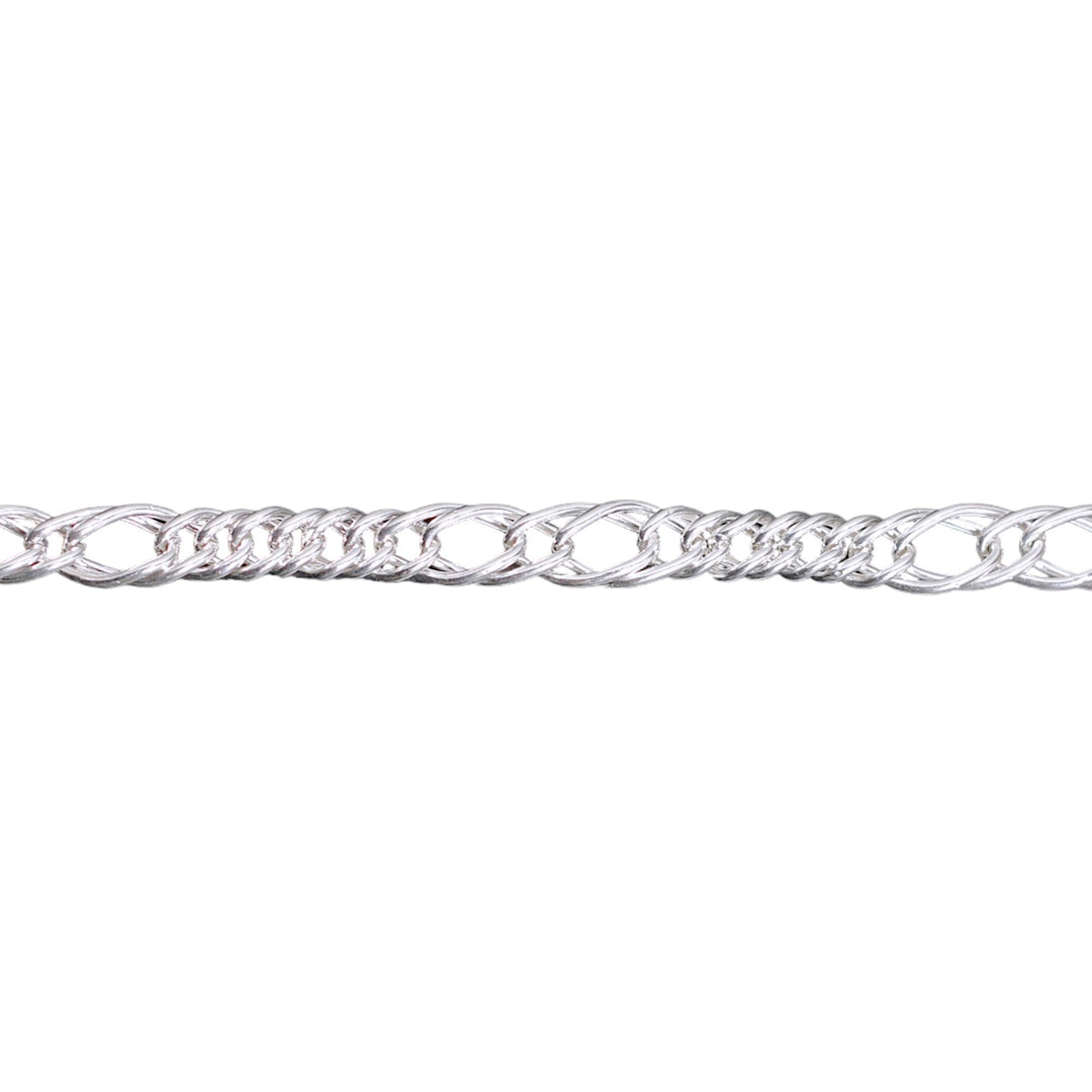 925 Sterling Silver Figaro Chains Bracelet For Mens - Taraash