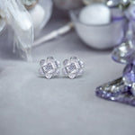 Load image into Gallery viewer, 925 Sterling Silver Floral CZ Stud Earrings for Women - Taraash
