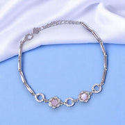 925 Sterling Silver Floral Shape Bracelet For Women - Valentine's Day Special - Taraash