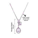 Load image into Gallery viewer, 925 Sterling Silver Flower &amp; Pearl Drop CZ Jewelry Set for Women - Taraash
