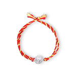 Load image into Gallery viewer, 925 Sterling Silver Ganpati Motif Thread Rakhi For Brother - Taraash
