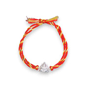 925 Sterling Silver Ganpati Thread Rakhi for Brother - Taraash