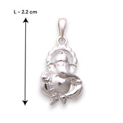925 Sterling Silver God Ganapati Pendant For Men & Women - Taraash
