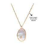 Load image into Gallery viewer, 925 Sterling Silver Gold Plated Drop Shape MOP with CZ Jewelry Set for Women - Taraash
