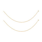 925 Sterling Silver Gold Plated Fox Tail Anklets for Women - Taraash