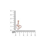 925 Sterling Silver Gold Plated Heart CZ Pendant for Women - Elegant Valentine’s Day Gift - Taraash