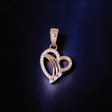925 Sterling Silver Gold Plated Heart CZ Pendant for Women - Elegant Valentine’s Day Gift - Taraash