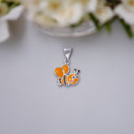 Load image into Gallery viewer, 925 Sterling Silver Honey Bee Enamel Kids Silver pendant for Girls - Taraash
