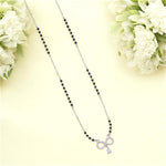 Load image into Gallery viewer, 925 Sterling Silver Infiniti Charm Beaded Mangalsutra for Women - Taraash