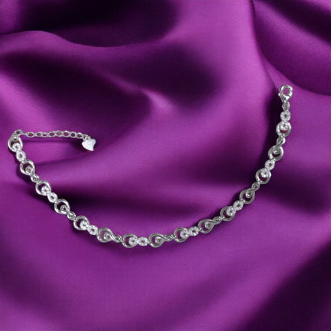 925 Sterling Silver Infinity CZ Bracelet for Women - Taraash