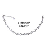 925 Sterling Silver Infinity CZ Bracelet for Women - Taraash