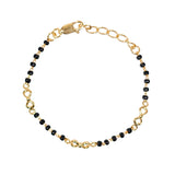 925 Sterling Silver Infinity Nazriya Gold Plated Bracelet for Kids - Taraash