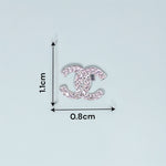 Load image into Gallery viewer, 925 Sterling Silver Interlocking ?ÇÿC?ÇÖ Design Earrings CZ Stud Earrings for Women / Girls - Taraash
