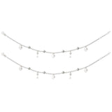 925 Sterling Silver Lock & Key CZ Beaded Anklet for Women - Taraash