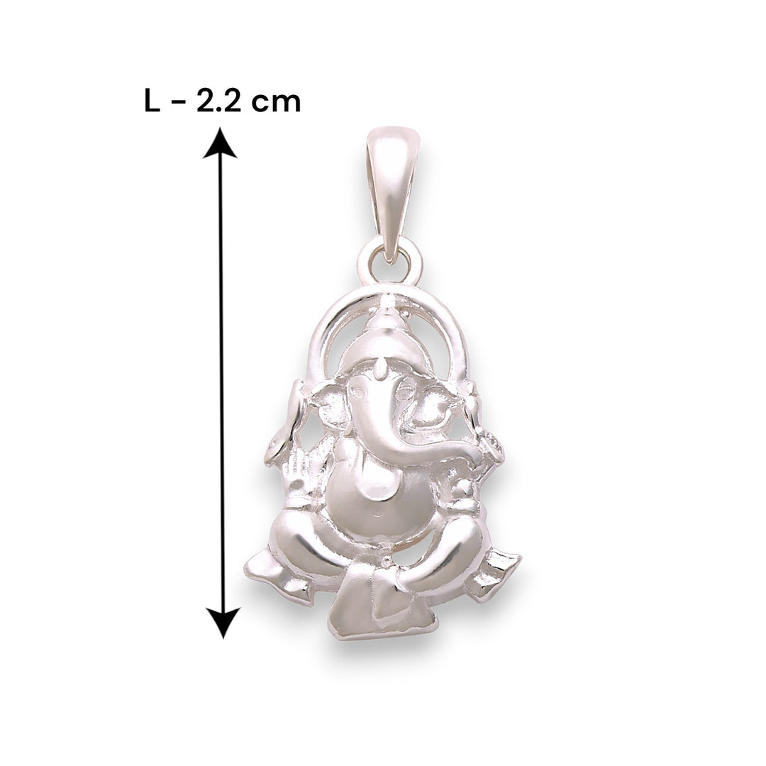 925 Sterling Silver Lord Ganesha Pendant For Men & Women - Taraash