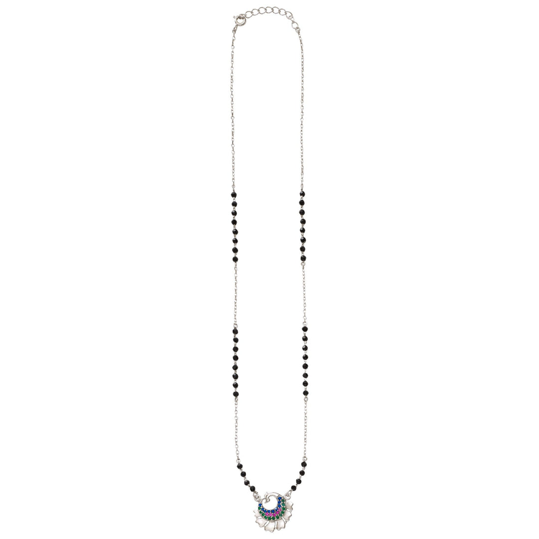 925 Sterling Silver Mangalsutra with Peacock Pendant for Women - Taraash