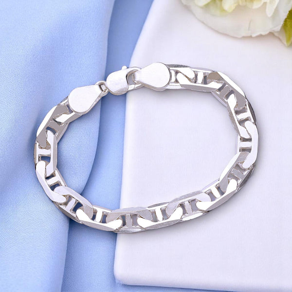 925 Sterling Silver Marina Chain Bracelet for Men - Taraash