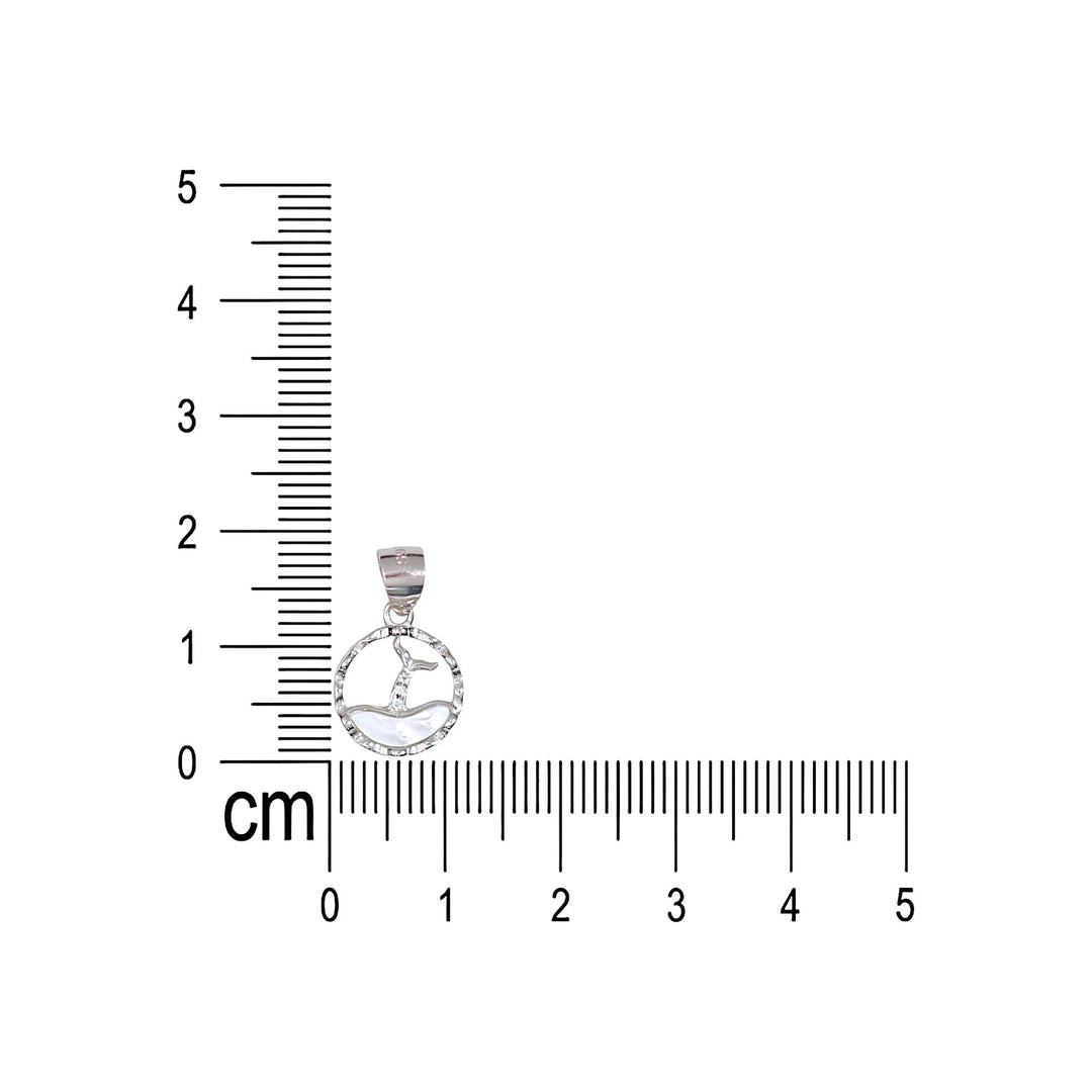 925 Sterling Silver Mother Of Pearl Circular Shape Pendant for Women - Taraash