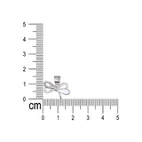 925 Sterling Silver Mother of Pearl With Cz Bow Pendant For Women - Taraash