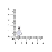 925 Sterling Silver Mother Of Pearl With CZ Clover Pendant For Womens - Taraash