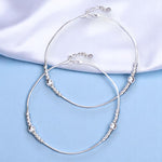Load image into Gallery viewer, 925 Sterling Silver Multi Beaded Chain Anklet for Women - Taraash
