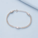 Load image into Gallery viewer, 925 Sterling Silver Multi Chain Link Bracelet for Women - Taraash
