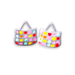 Load image into Gallery viewer, 925 Sterling Silver Multi Color Bag Pendant and Earring Set for Girls - Taraash
